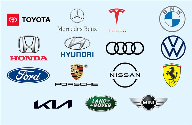 Thirteen of the 15 carmakers – other than Tesla and Ford – in the Top 100 Global Brands of 2022 currently retail their models in the Indian market. 